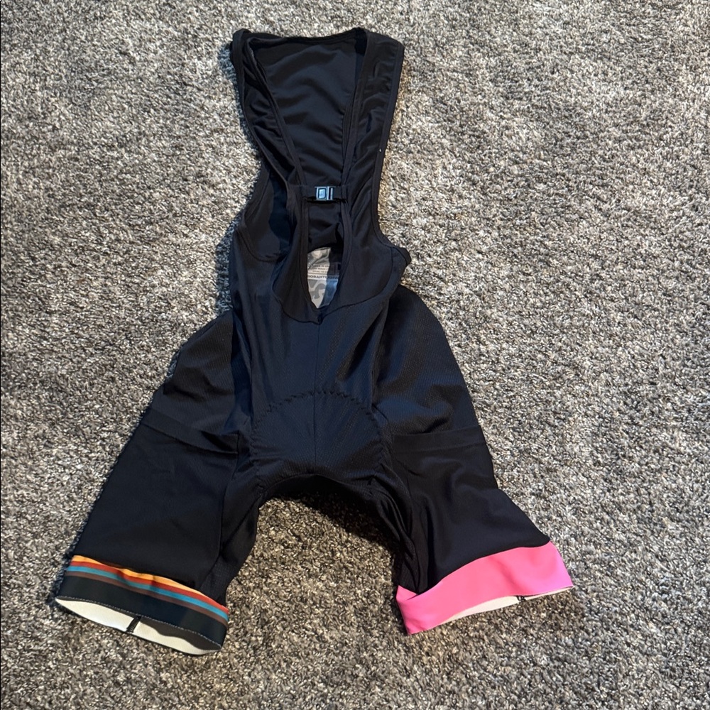 Women's Mt. Borah OTW Black and Pink Cycling Bib Shorts